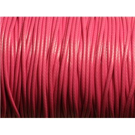 5 metri - Cordoncino di cotone cerato 1,5 mm Rosa confetto - 4558550009609 