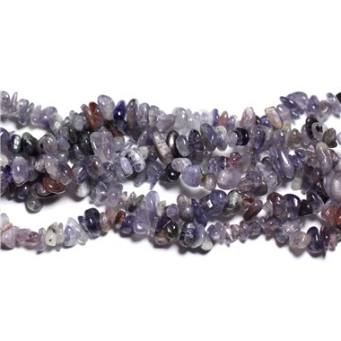 50pc - Perles de Pierre - Iolite Cordiérite Rocailles Chips 5-10mm -  4558550023063 