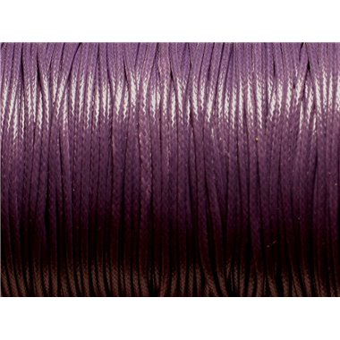 5 Mètres - Cordon de Coton Ciré 1.5mm Violet   4558550023216 