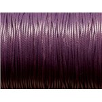 5 Mètres - Cordon de Coton Ciré 1.5mm Violet   4558550023216 