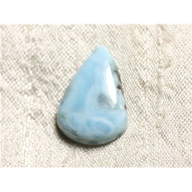 Cabochon Pierre semi précieuse - Larimar Goutte 23mm N4 -  4558550087331 