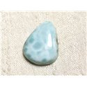 Cabochon Pierre semi précieuse - Larimar Goutte 21mm N5 -  4558550087348 