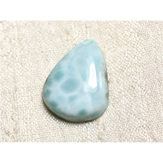 Cabochon Pierre semi précieuse - Larimar Goutte 21mm N5 -  4558550087348 