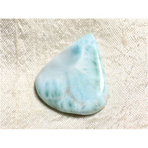 Cabochon Pierre semi précieuse - Larimar Goutte 35mm N15 -  4558550087447 