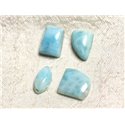 Lot 4 Cabochons Pierre semi précieuse - Larimar 16-17mm N18 -  4558550087478 