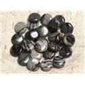 4pc - Perles de Pierre - Jaspe Zèbre Palets 12mm  4558550039019 
