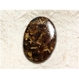 Cabochon in pietra - ovale in bronzo 31 mm N32 - 4558550087201 