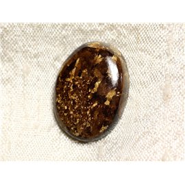 Cabochon in pietra - ovale in bronzo 26 mm N20 - 4558550087089 