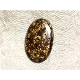 Cabochon in pietra - ovale in bronzo 26 mm N21 - 4558550087096 