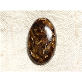 Cabochon in pietra - ovale in bronzo 26 mm N22 - 4558550087102 