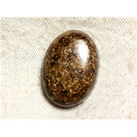 Cabochon in pietra - ovale in bronzo 25 mm N23 - 4558550087119 