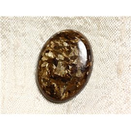Cabochon in pietra - ovale in bronzo 26 mm N25 - 4558550087133 