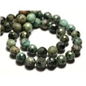 10pc - Perles de Pierre - Turquoise d'Afrique Boules Facettées 6mm   4558550024206 