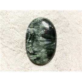 Piedra Cabujón - Serafinita Ovalada 34x23mm N11 - 4558550086778 