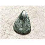 Cabochon Pierre - Séraphinite Goutte 26x20mm N16 -  4558550086822 