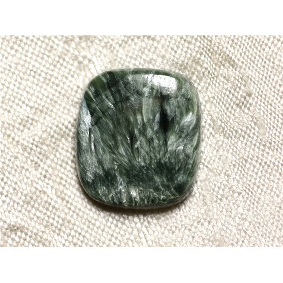 Cabochon Pierre - Séraphinite Rectangle 21x18mm N18 -  4558550086846 