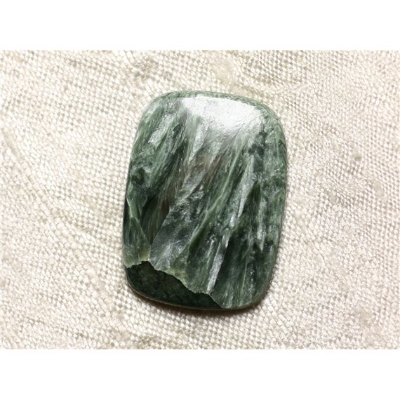 Cabochon Pierre - Séraphinite Rectangle 30x22mm N21 -  4558550086877 