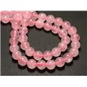 4pc - Perles de Pierre - Quartz Rose Boules 14mm -  4558550011206 