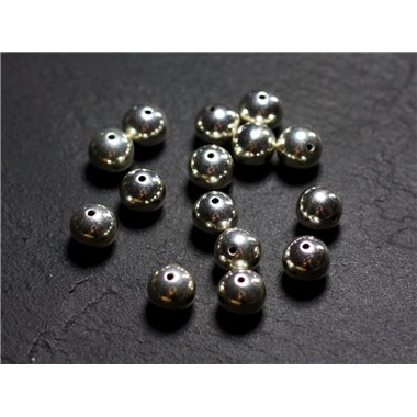 2pc - Perles Argent massif 925 Rondes Boules 7mm - 4558550086433 