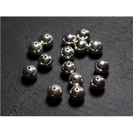 2pz - Palline tonde in argento sterling 925 da 7 mm - 4558550086433 