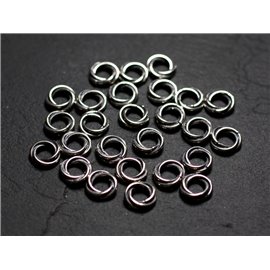 10pc - Sterling silver beads 925 Spacer washers Spirals 8mm - 4558550086556 