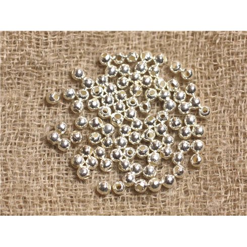 10pc - Perles Argent 925 Boules 3mm - 4558550018786 