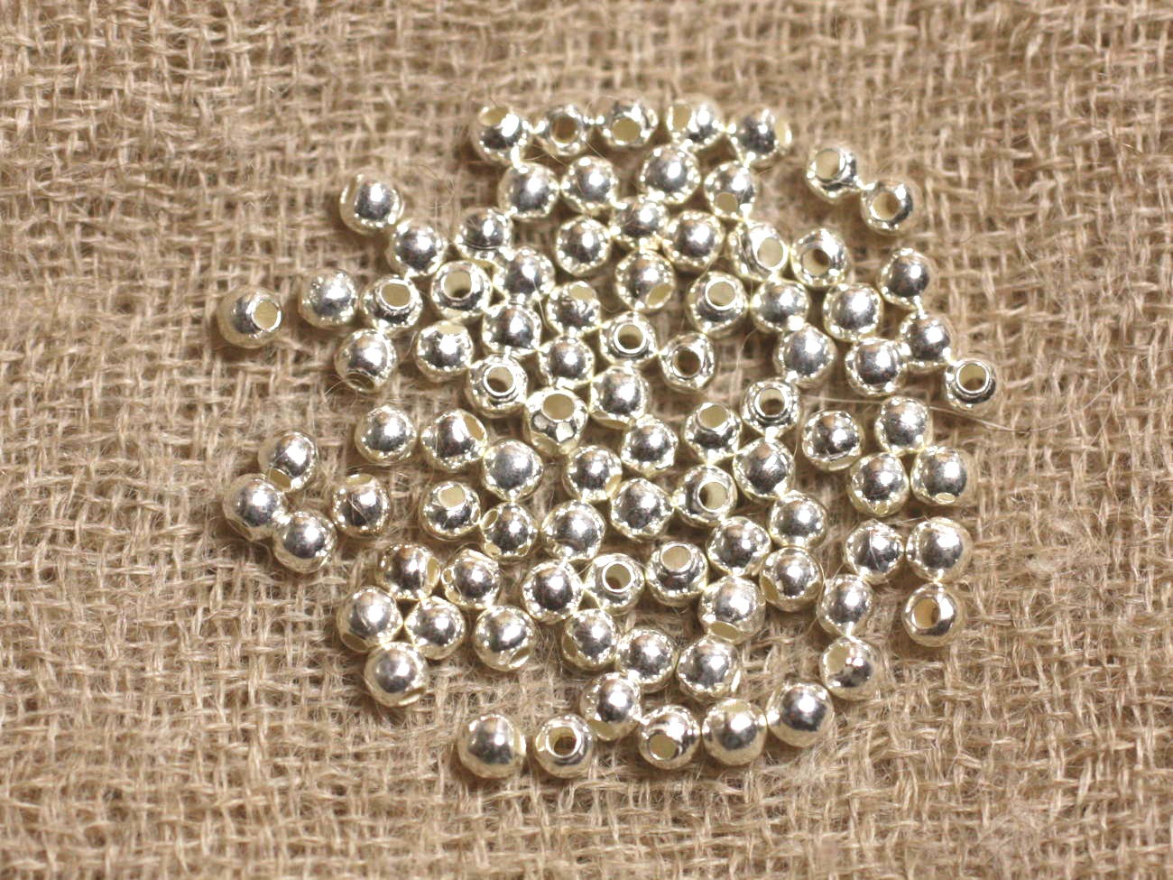 10pc - Perles Argent 925 Boules 3mm - 4558550018786 