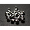6pc - Perles Argent 925 Rondes 4mm - 4558550018793 