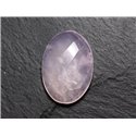 Cabochon Pierre - Quartz Rose Facetté Ovale 28x20mm N12 -  4558550086334 