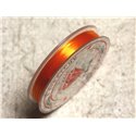 Bobine 10m - Fil Elastique Fibre 0.8-1mm Orange clair  4558550014085 