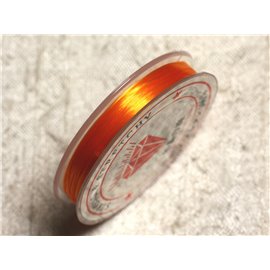 Carrete 10m - Hilo Elástico Fibra 0.8-1mm Naranja Claro 4558550014085 