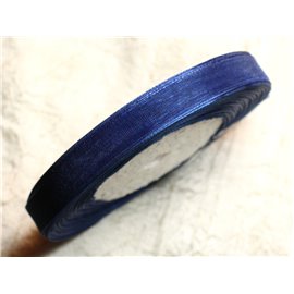 1pc - 45 meter spool - Organza Fabric Ribbon Midnight blue 10mm 4558550007162 