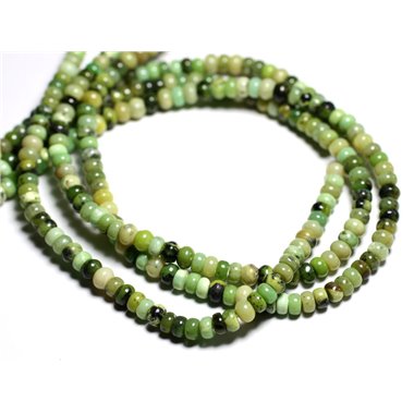10pc - Perles de Pierre - Chrysoprase Rondelles 6x3-4mm -  4558550084392 