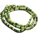 10pc - Perles de Pierre - Chrysoprase Rondelles 6x3-4mm -  4558550084392 