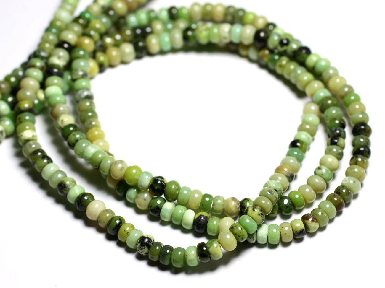10pc - Perles de Pierre - Chrysoprase Rondelles 6x3-4mm -  4558550084392 