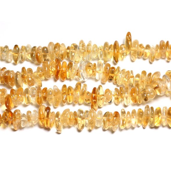 10pc - Perles de Pierre - Citrine Chips Palets 10-14mm -  4558550084446 