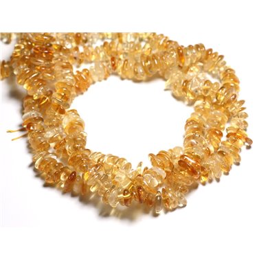 10pc - Perles de Pierre - Citrine Chips Palets 10-14mm -  4558550084446 