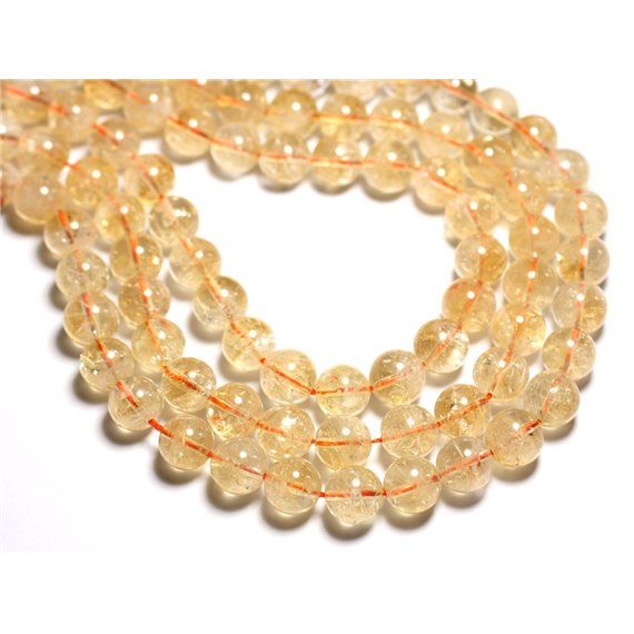 1pc - Perles de Pierre - Citrine Boules 12mm -  4558550084507 