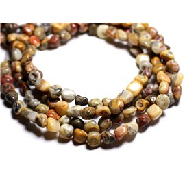 10pc - Stone Beads - Agate Crazy Nuggets 8-10mm - 4558550085450 