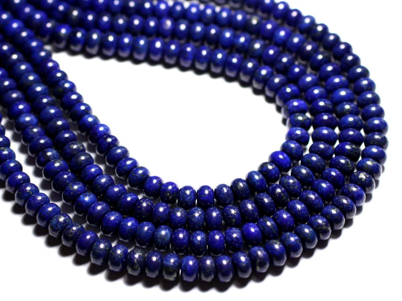 10pc - Perles de Pierre - Lapis Lazuli Rondelles 8x5mm - 4558550027269 