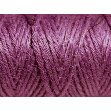 3 mètres - Cordon Ficelle Chanvre 1.5mm Violet - 4558550083692 