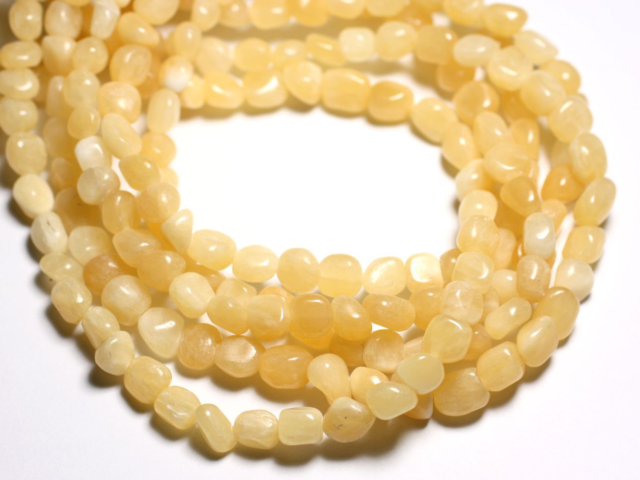 10pc - Perles de Pierre - Jade Jaune Nuggets 8-10mm - 4558550084699 