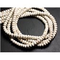 10pc - Perles de Pierre - Magnésite Rondelles 9x5mm - 4558550084828 