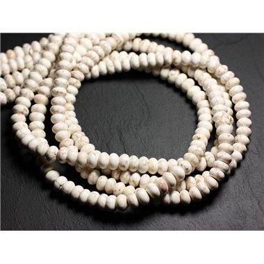 10pc - Perles de Pierre - Magnésite Rondelles 9x5mm - 4558550084828 