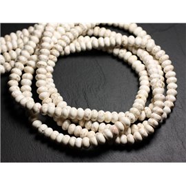 10pc - Stone Beads - Magnesite Rondelles 9x5mm - 4558550084828 