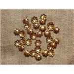 20pc - Coupelles Métal Doré 9x2mm -  4558550034434 