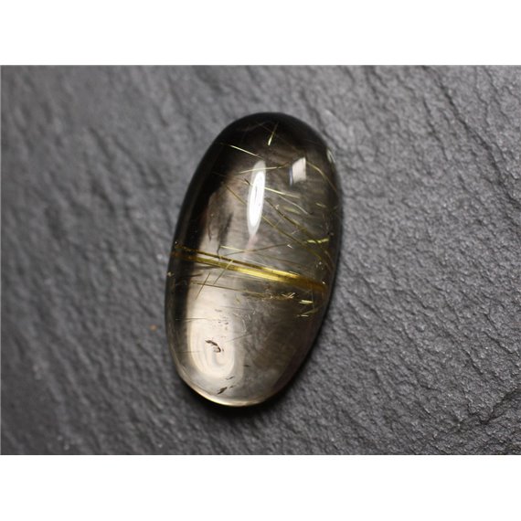 Cabochon Pierre - Quartz Rutile doré Ovale 28x15mm N39 -  4558550084255 