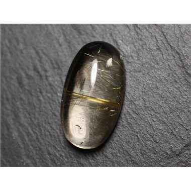 Cabochon Pierre - Quartz Rutile doré Ovale 28x15mm N39 -  4558550084255 