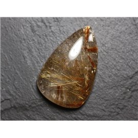 Cabochon steen - Rutielkwarts gouden druppel 35x22mm N18 - 4558550084040 
