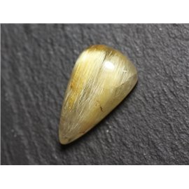 Cabochon Pierre - Quartz Rutile doré goutte 21x12mm N6 -  4558550083920 